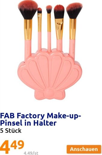 Action FAB Factory Make-up-Pinsel in Halter Angebot