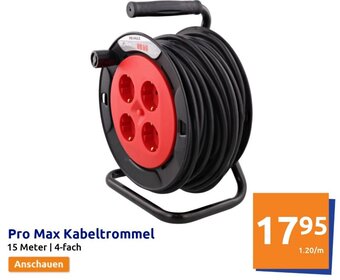 Action Pro Max Kabeltrommel 15 Meter Angebot