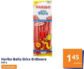 Action Haribo Balla Stixx Erdbeere 240 g Angebot