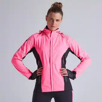 Decathlon Laufjacke winter kiprun warm regul wasserabweisend winddicht damen blau Angebot