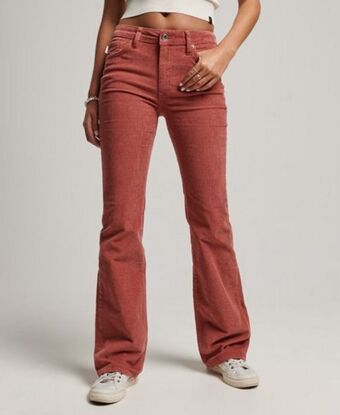 Superdry Mid rise slim cord flare jeans Angebot