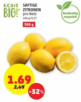 PENNY Saftige Zitronen 300g Angebot