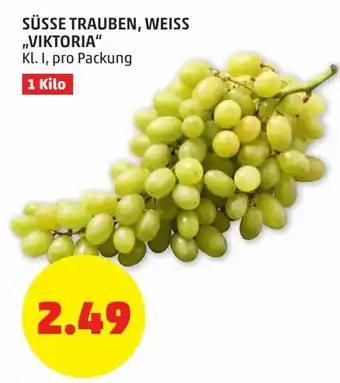 PENNY Süsse Trauben Weis Viktoria 1 Kilo Angebot
