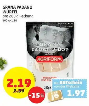 PENNY Grana Padano Würfel 200g Angebot