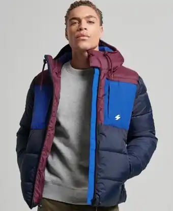 Superdry Sports puffer colour block jacket Angebot