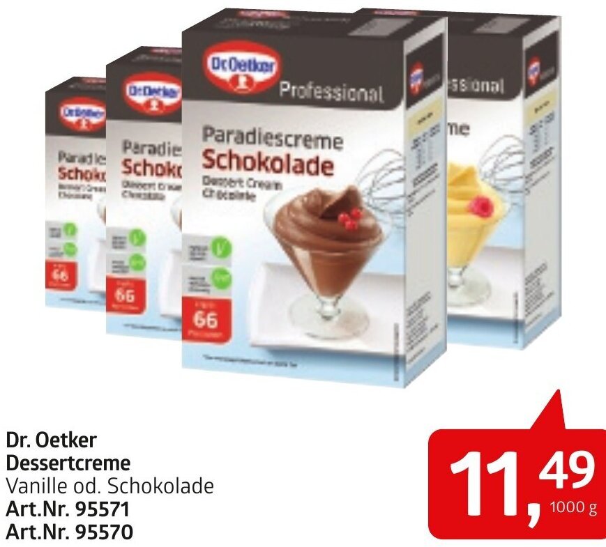 AGM Dr. Oetker Dessertcreme 1000 g Angebot