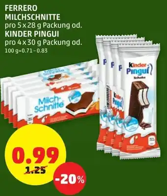 PENNY Ferrero Milchschnitte Angebot