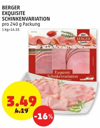 PENNY Berger Exquisite Schinkenvariation Angebot