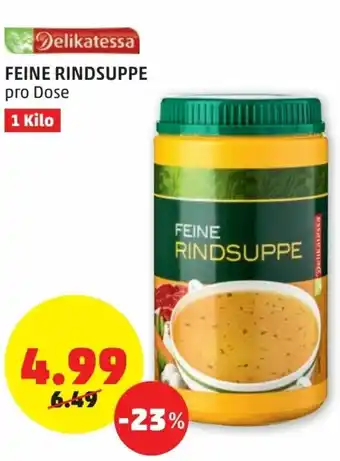 PENNY Feine Rindsuppe 1 Kilo Angebot