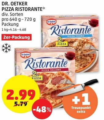 PENNY Dr. Oetker Pizza Ristorante 640-720g Angebot