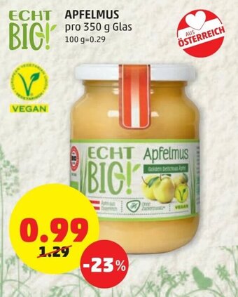 PENNY Apfelmus 100g Angebot
