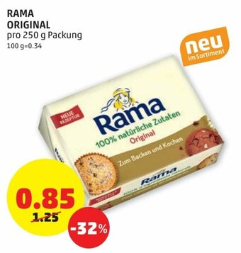 PENNY Rama Original 250g Angebot