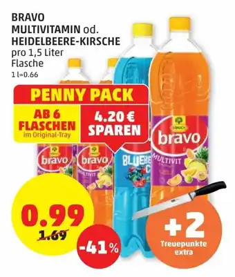 PENNY Bravo Multivitamin 1,5L Angebot