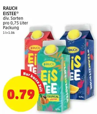 PENNY Rauch Eistee 0,75 Liter Angebot