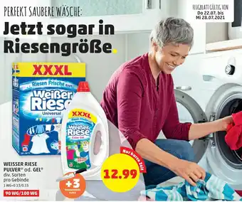 PENNY Weisser Riese Pulver od. Gel Angebot