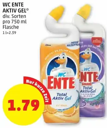 PENNY WC Ente Aktiv Gel 750ml Angebot