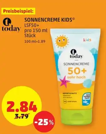 PENNY Sonnencreme Kids 150ml Angebot