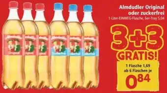Interspar Almdudler Original oder Zuckerfrei 1 Liter Angebot