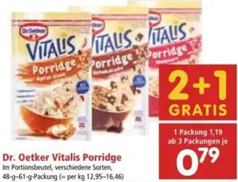 Interspar Dr. Oetker Vitalis Porridge 48g-61g Angebot
