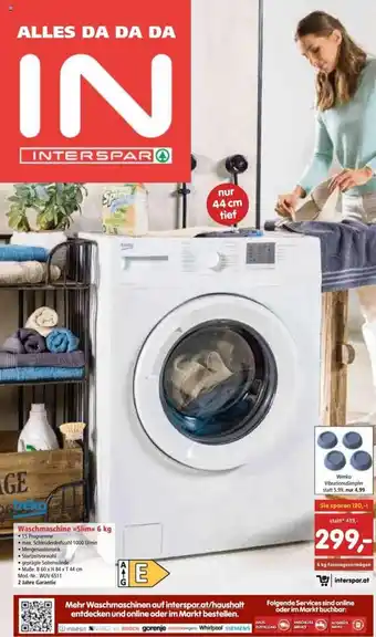 Interspar Waschmaschine Slim 6 kg Angebot