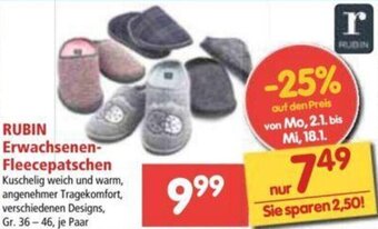 Interspar Rubin Erwachsenen-Fleecepatschen Angebot