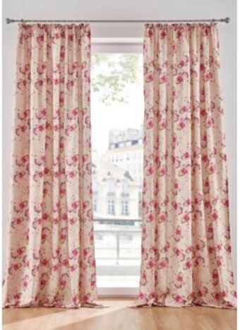 Bonprix Microfaser vorhang mit blumenmuster (1er pack) Angebot