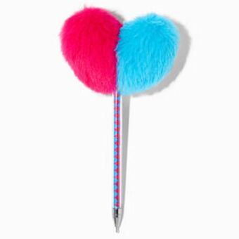 Claire's Colorblock heart pom pom pen Angebot