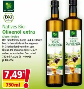 Norma Bio Sonne Natives Bio-Olivenöl Extra 750 ml Angebot