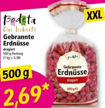 Norma Bodeta Gebrannte Erdnüsse 500g Angebot