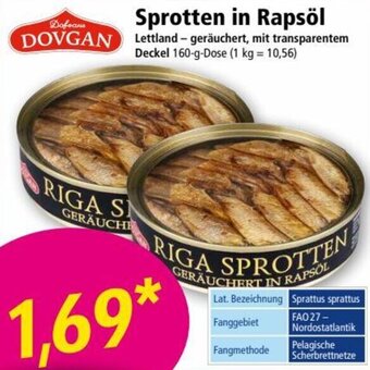 Norma Dovgan Sprotten in Rapsöl 160g Angebot