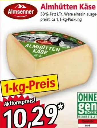 Norma Almsenner Almhütten Käse 1kg Angebot