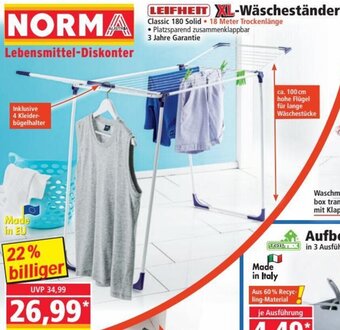 Norma Leifheit XL-Wäscheständer Angebot