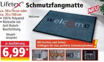 Norma Lifetex Schmutzfangmatte 50 x 70 cm oder 35 x 100 cm Angebot