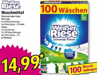 Norma Weißer Riese Waschmittel Angebot