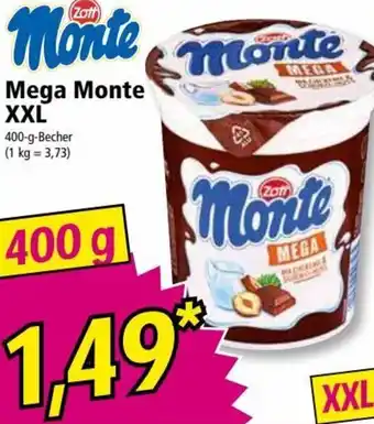 Norma Zott Monte Mega Monte XXL 400g Angebot