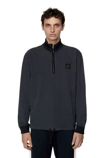 Diesel Stückgefärbtes top mit halbem reißverschluss Angebot