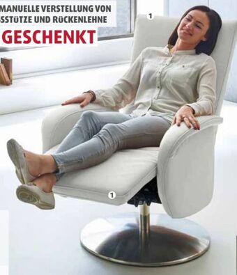 Polstermöbel Fischer Relaxsessel leder Angebot