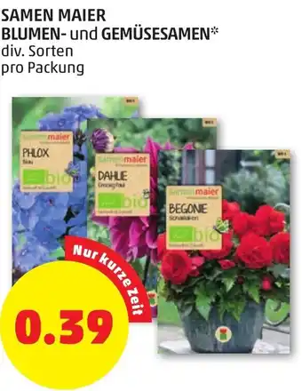 PENNY Samen Maier Blumen Und Gemüsesamen Angebot