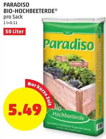 PENNY Paradiso Bio-Hochbeeterde 50Liter Angebot