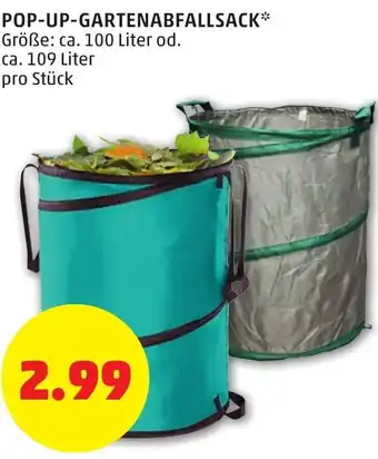 PENNY Pop Up Gartenabfallsack 109 Liter Angebot