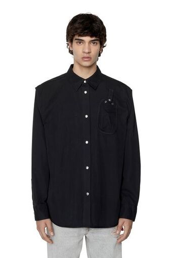 Diesel Military-shirt mit asymmetrischen taschen Angebot