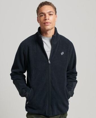 Superdry Logo fleece track zip jacket Angebot