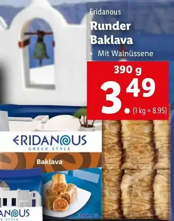 Lidl Eridanous Runder Baklava 390g Angebot