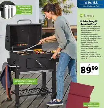 Lidl Tepro Holzkohlengrill Toronto Click Angebot