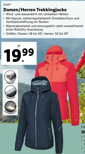 Lidl Crivit Damen/derren Trekkingjacke Angebot
