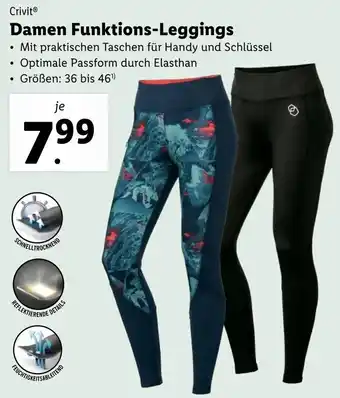 Lidl Crivit Damen Funktions-Leggings Angebot