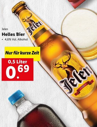 Lidl Jelen Helles Bier 0.5 Liter Angebot