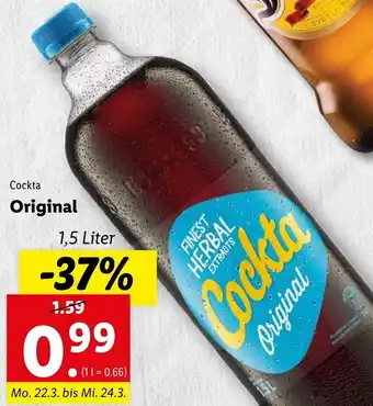 Lidl Cockta Original 1.5 Liter Angebot
