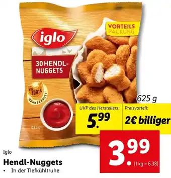 Lidl Iglo Hendl-Nuggets 625g Angebot