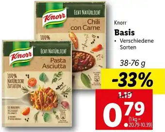 Lidl Knorr Basis 38-76g Angebot